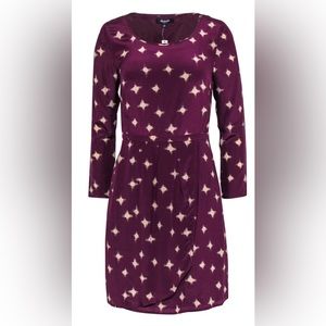 Madewell Purple Star Twinkle Printed A-Line - Size 0